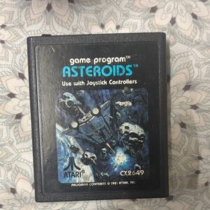 Asteroids Game Cartridge - Black